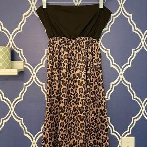 NWT Marleylilly Leopard Swimsuit Cover Up